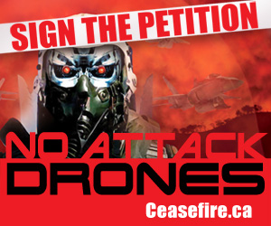 No Attack Drones - Sign the petition